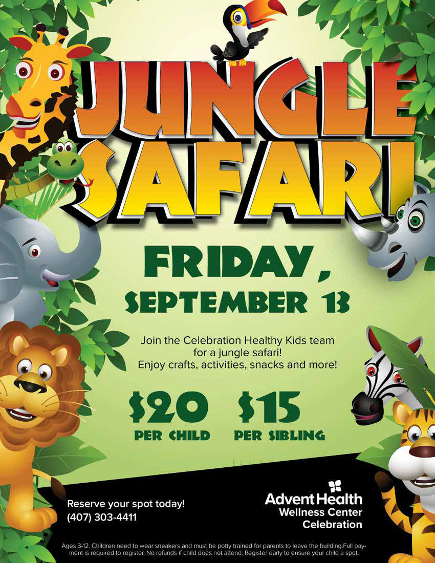 Jungle Safari Graphic design flyer photo